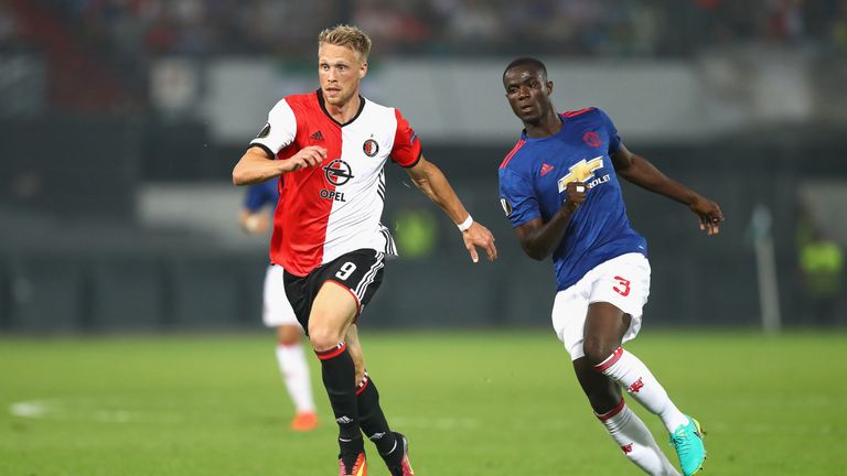 Nicolai Jorgensen bagged a late brace as Feyenoord retained their five-point lead at the top of the Eredivisie with a resounding 4-0 win over NEC Nijmegen