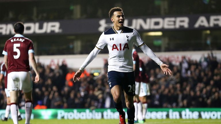 Dele Alli in action for Tottenham
