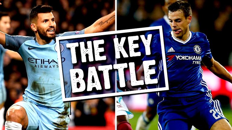 Could Sergio Aguero's battle with Cesar Azpilicueta be the key on Saturday?