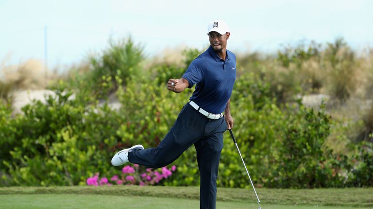 Woods was particularly impressive on the front nine in the Bahamas