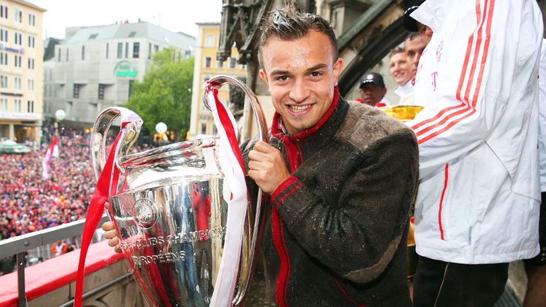 Xherdan Shaqiri won the Champions League with Bayern Munich in 2013