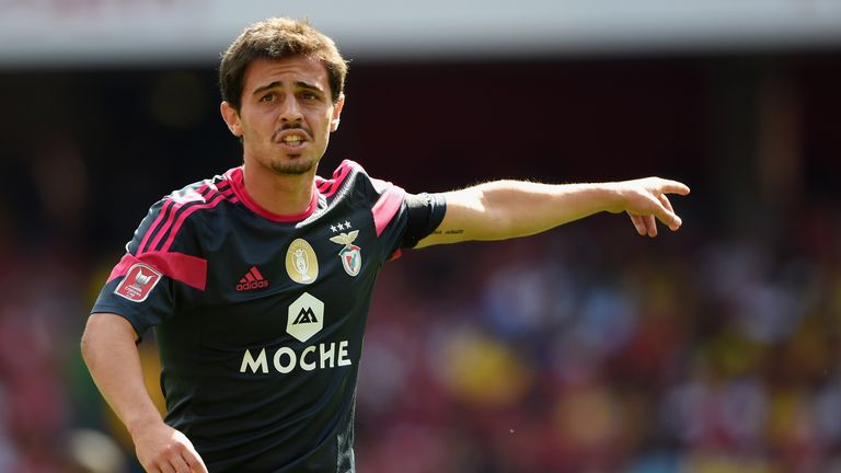 Bernardo Silva left Benfica after making just three first-team appearances