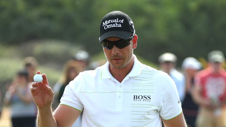Stenson was left less-than impressed by the reporter!