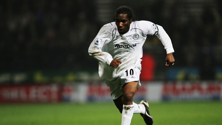 Jay-Jay Okocha in action during his time at Bolton Wanderers