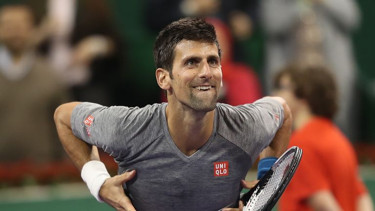 Novak Djokovic repelled an Andy Murray fightback to claim the first title of 2017