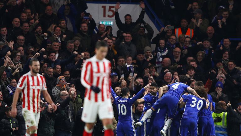 Stoke twice came from behind but lost out to Chelsea back in December