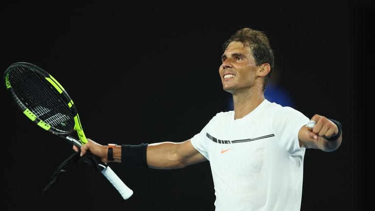 Nadal powered past Baghdatis to set up Zverev date