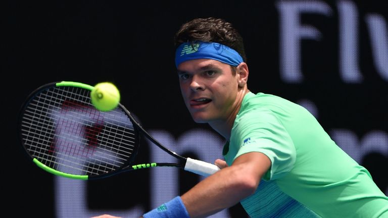 Milos Raonic cruised into round two on Tuesday