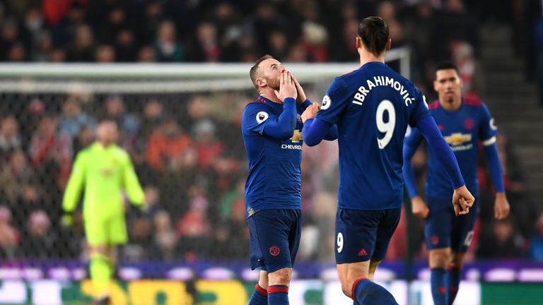 Rooney celebrates becoming Manchester United's all-time leading goalscorer