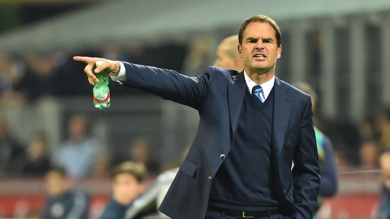 Frank de Boer has been named Crystal Palace boss 