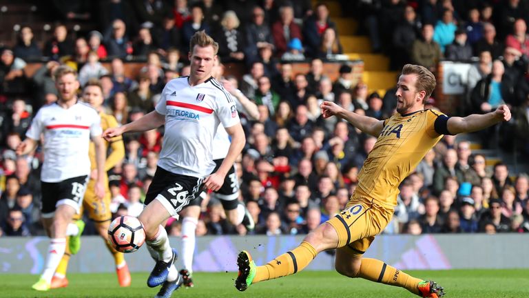 Kane slides in to give Tottenham the lead after 16 minutes