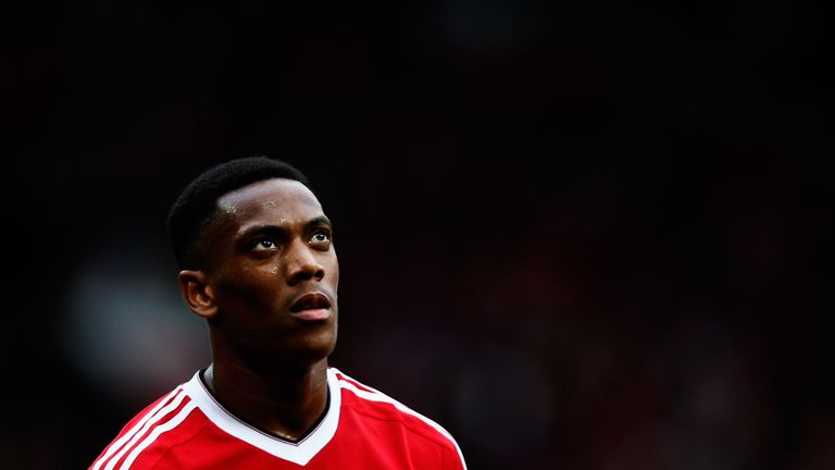 Anthony Martial has seen his playing time limited under Jose Mourinho