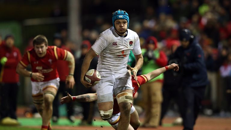 Zach Mercer carried the ball 28 times against Wales Under 20s