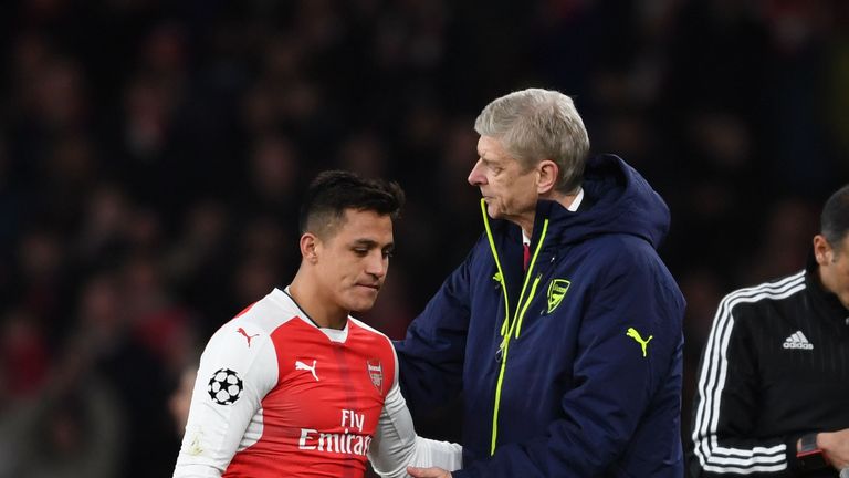 Sanchez was substituted against Bayern Munich in the Champions League