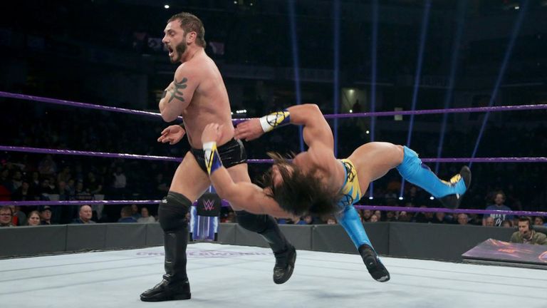 Austin Aries wrestling in 205 Live, Image source: Sky Sports