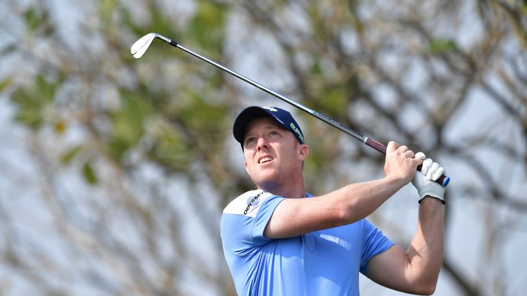 David Horsey's drive at the ninth resulted in a rare incident on the European Tour
