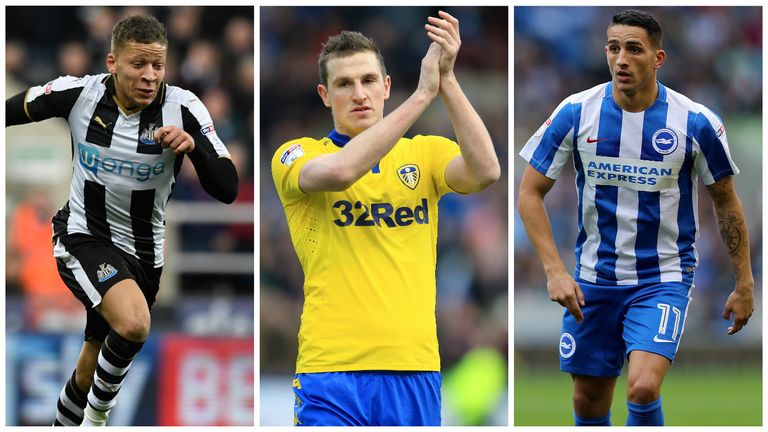 Dwight Gayle, Chris Wood and Anthony Knockaert have been named in an EFL select XI