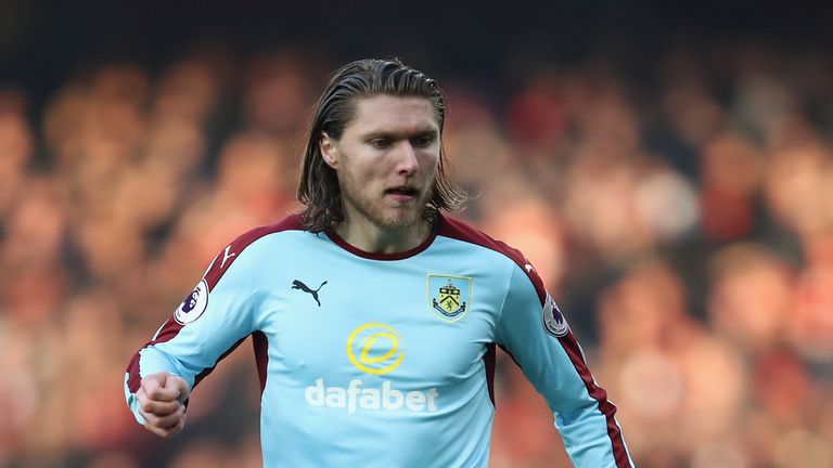 Jeff Hendrick could come in for Burnley on Tuesday