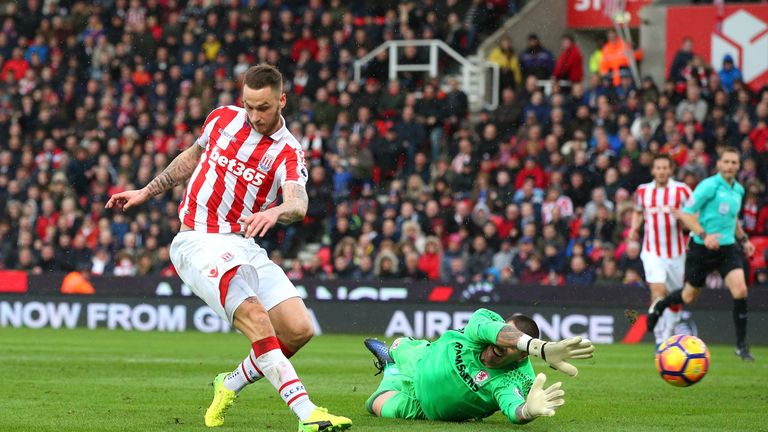 The winger scored 26 goals in over 100 appearances for Stoke