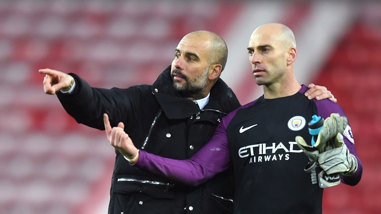 Willy Caballero was one of four players released by Manchester City