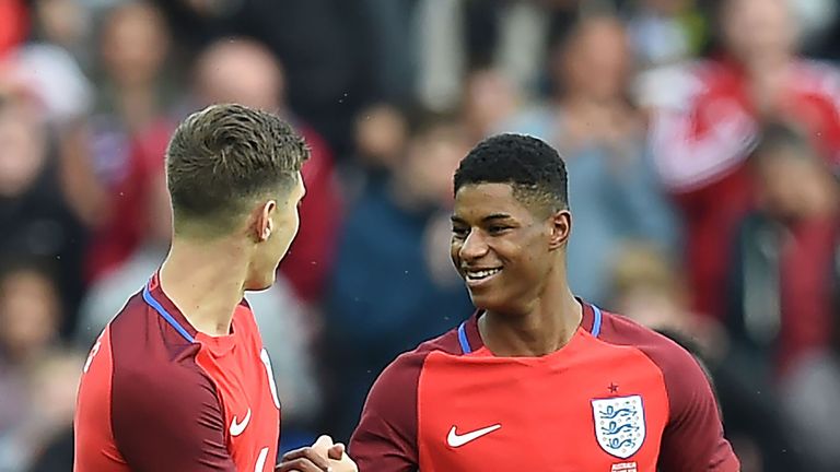 Rashford netted on his England debut against Australia