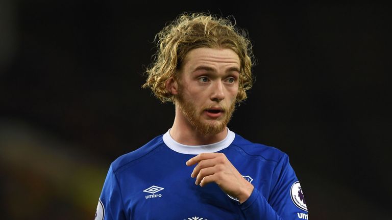 Everton's Tom Davies was born after Barry's debut