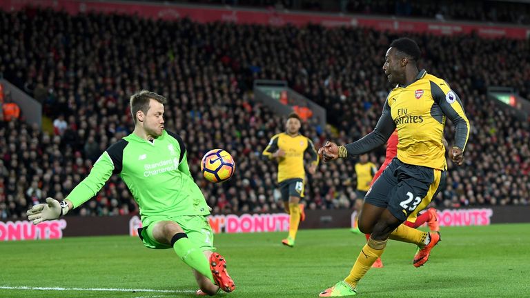 Danny Welbeck recently scored for Arsenal against Liverpool