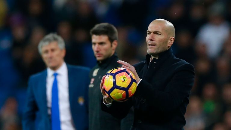 Zinedine Zidane's side have slipped into second place in the La Liga table