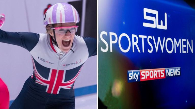 Elise Christie made the shortlist for March's Sportswomen award