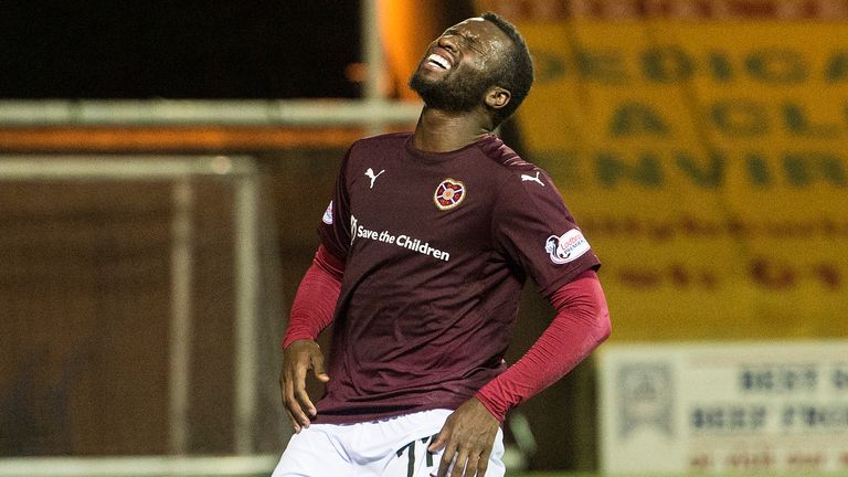 Esmael Goncalves shows his frustration as a chance goes begging