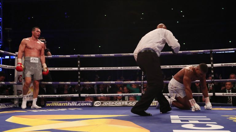 Joshua climbed off the canvas in the sixth round at Wembley Stadium