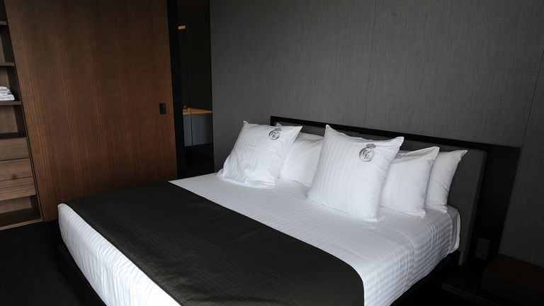 Every first-team player has their own personalised bedroom