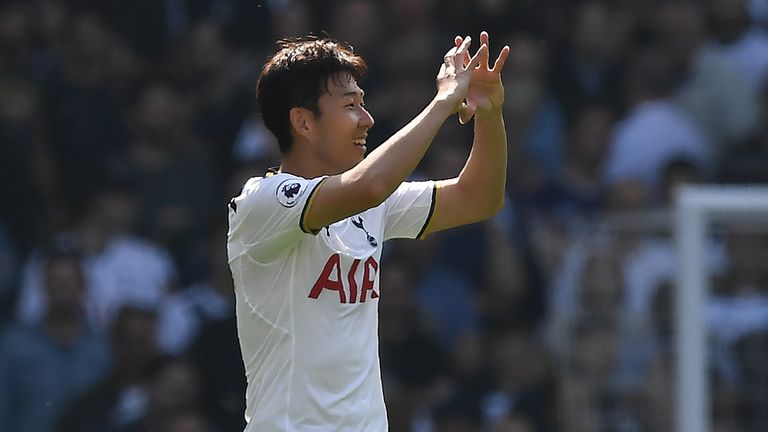 Heung-min Son scored twice in Tottenham's 4-0 win over Watford