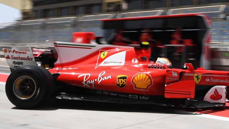 Vettel was tyre testing for Pirelli on Tuesday
