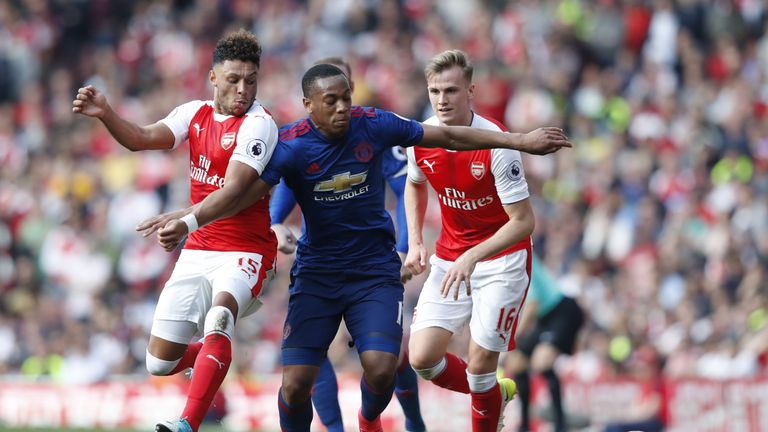 Manchester United will host Arsenal at Old Trafford at the end of April