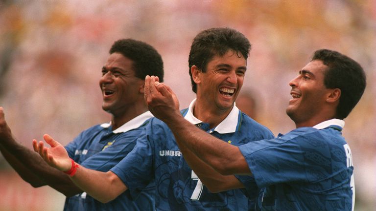 Hamsik admired Brazil legends Bebeto (middle) and Romario (left)