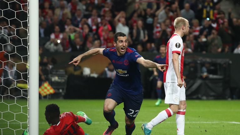 skysports henrikh mkhitaryan man utd ajax europa league 3962029