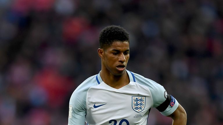 Marcus Rashford is part of the England senior squad for June's fixtures