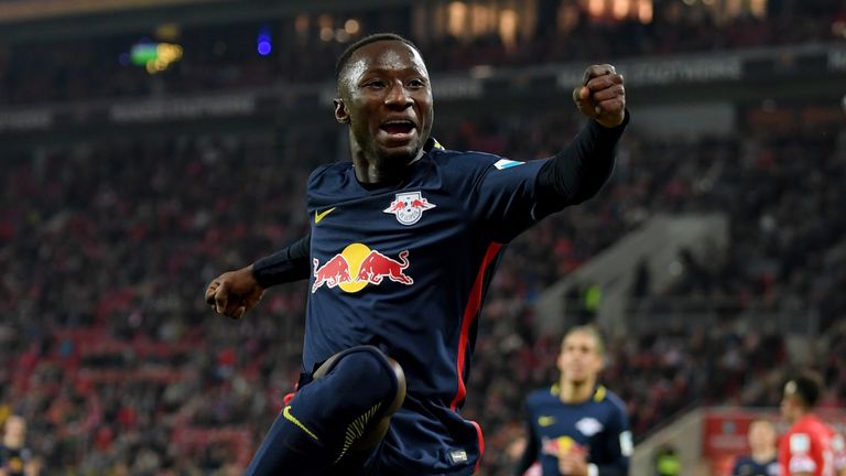 Naby Keita has scored eight goals from midfield for RB Leipzig this season