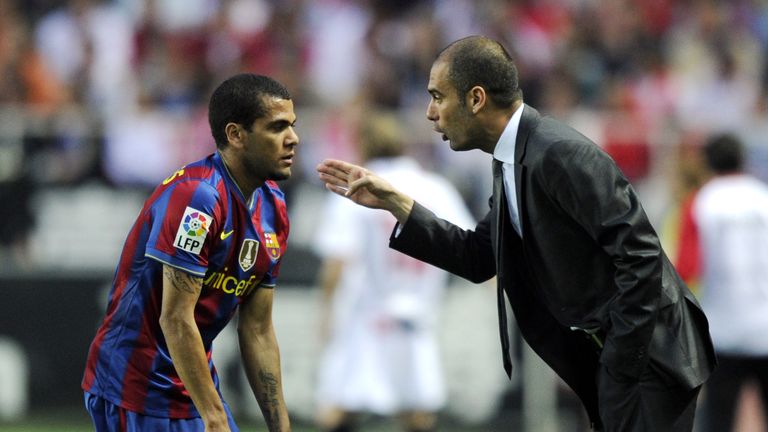 Alves has been linked with a reunion with Pep Guardiola at Manchester City