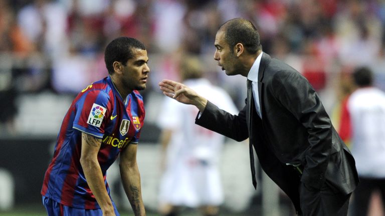 Alves had been in talks to join Manchester City and former boss Pep Guardiola