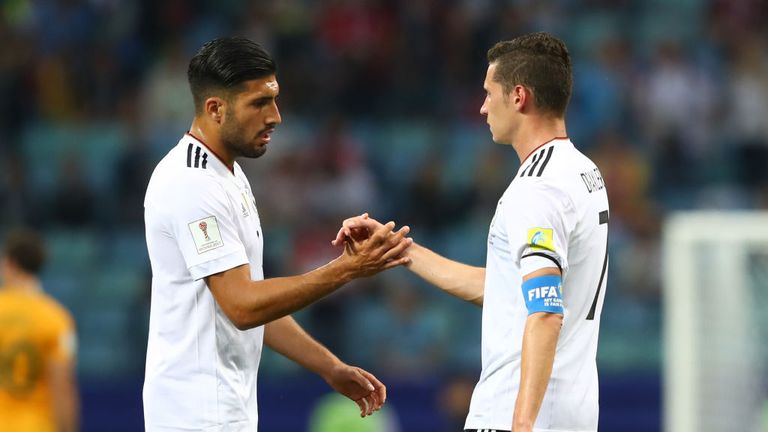 Emre Can and Julian Draxler featured for Germany in the opening 3-2 win
