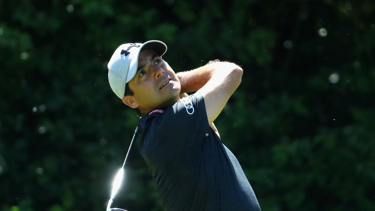 Felipe Aguilar struggled to a 75 on Sunday and finished in a tie for 10th