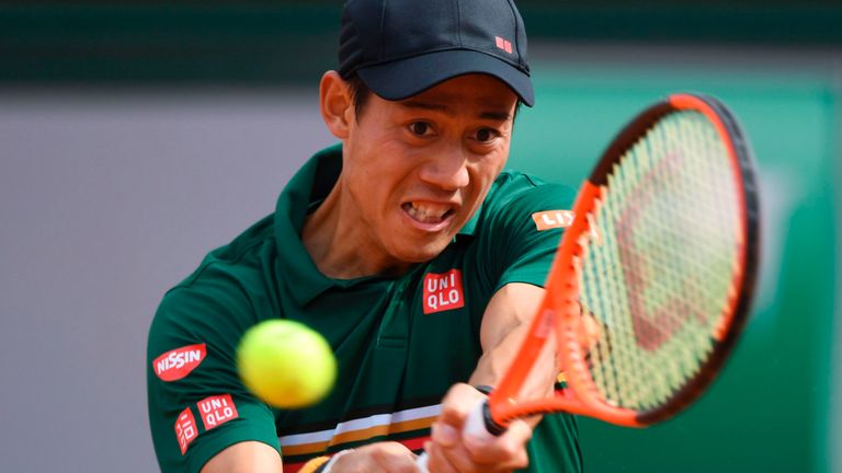 Japan's Kei Nishikori raced ahead at Roland Garros
