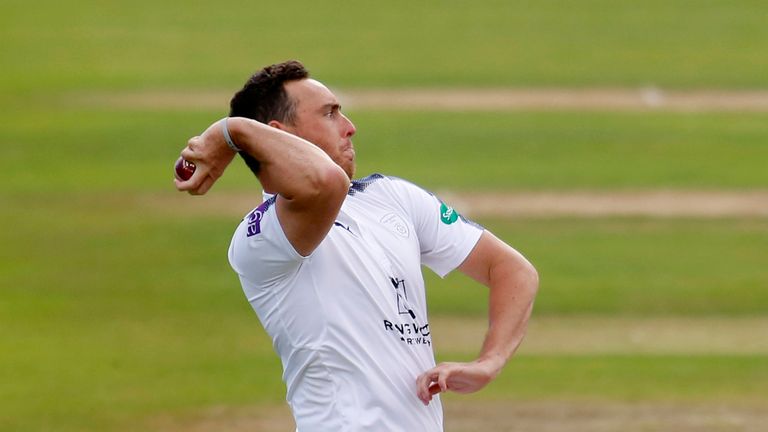 Kyle Abbott starred with bat and bowl during day three for Hampshire