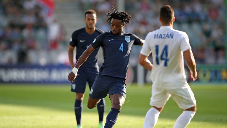 England's Nathaniel Chalobah in action against Slovakia 