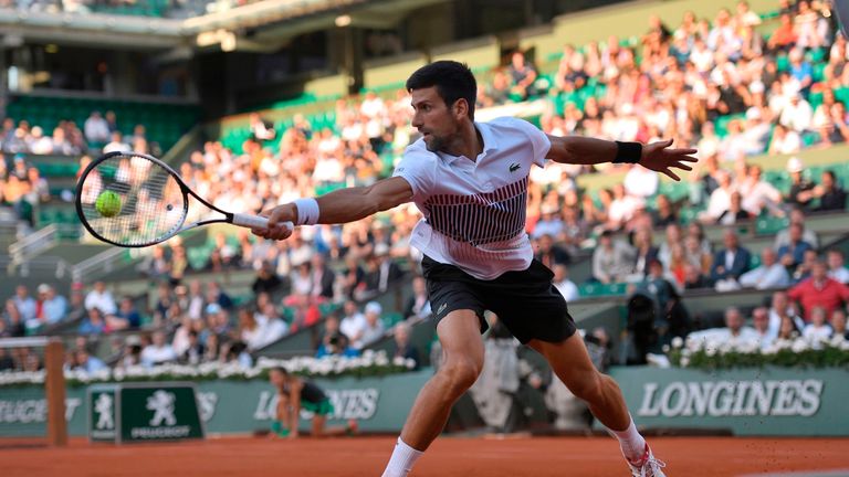 Novak Djokovic defeated Albert Ramos-Vinolas to set up a quarter-final tie against Dominic Thiem