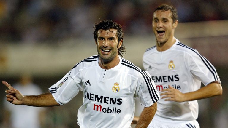 Luis Figo was Florentino Perez's first Galactico signing in 2000