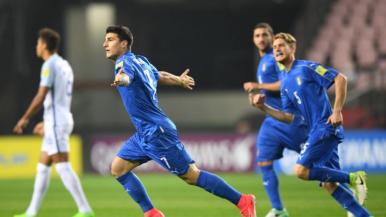Riccardo Orsolini gave Italy an early lead in South Korea 