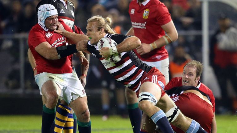 Best in Lions action against the New Zealand Provincial Barbarians